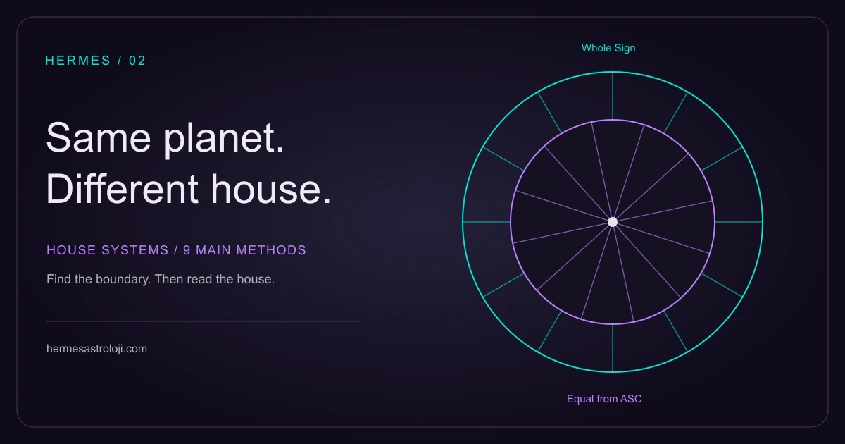 Conceptual diagram of different Whole Sign and Equal House starting points